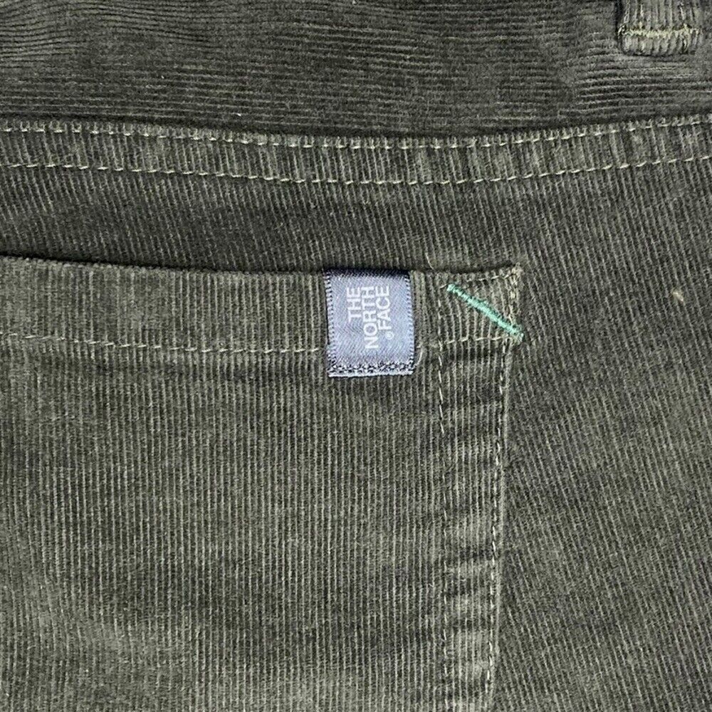 The North Face Olive Green Fine Corduroy Slim Skinny pants Women’s Size 2 - Picture 4 of 11